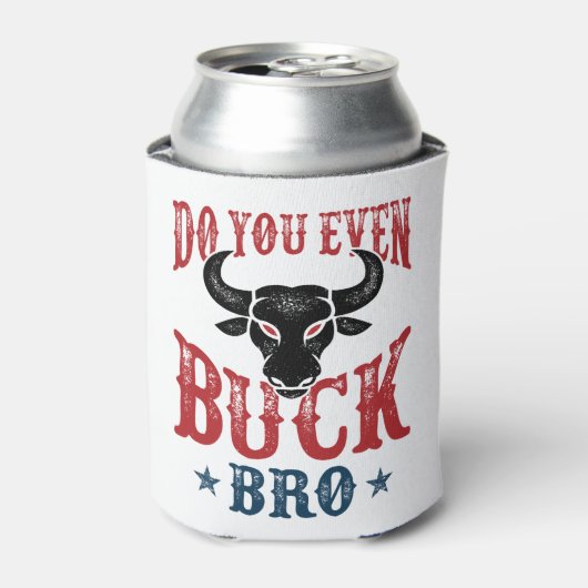 Funny Bull Riding... zelfs Buck Bro. Blikjeskoeler (Blikje Voorkant)