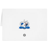 Funny Bull Terrier Carte Cadeau (Dos Horizontal)