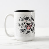 Funny Bull Terrier Cartoon "Break through" Mok (Links)