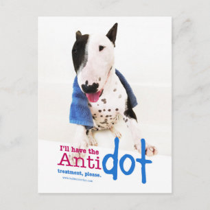 Funny Bull Terrier Foto Wenskaart Briefkaart