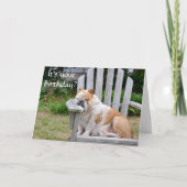 Funny Bulldog Birthday Kaart (Voorkant)