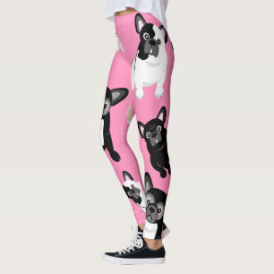 Funny Bulldog Puppies Aangepaste kleur Leggings