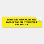 Funny bumper sticker (Voorkant)