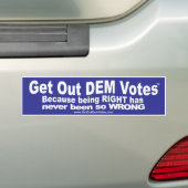 Funny bumper stickers voor Democraten (Op auto)