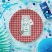 Funny Bunco  Canning Jar Spring Chicken Papieren Bordje (Feest)