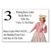 Funny Bunco Cartes de table Reine #3 (Dos)