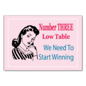 Funny Bunco Numéro Trois carte basse table (Dos)