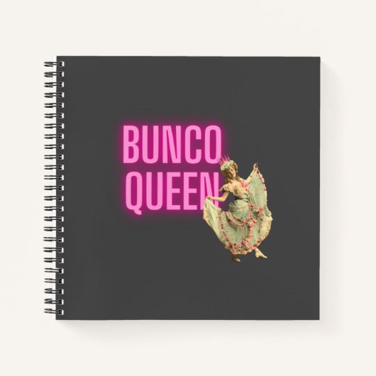 Funny Bunco Queen Notitieboek (Voorkant)