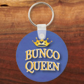 Funny Bunco Queen Waterverf Crown Sleutelhanger (Voorkant)