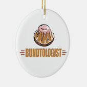 Funny Bundt Cake Keramisch Ornament (Rechts)