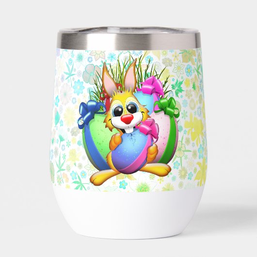 Funny Bunny biting an Easter Egg (Achterkant)