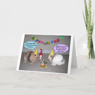 Funny Bunny Carte d'anniversaire
