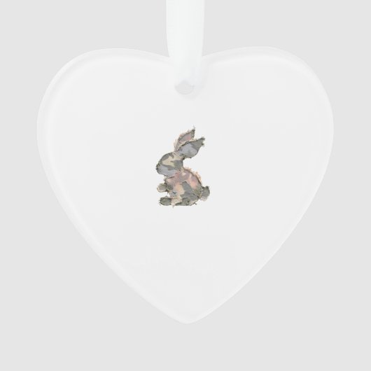 Funny Bunny Crochet Patchwork Camo Rabbit Happy Ea (devant)