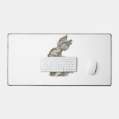 Funny Bunny Crochet Patchwork Camo Rabbit Happy Ea (Clavier et souris)