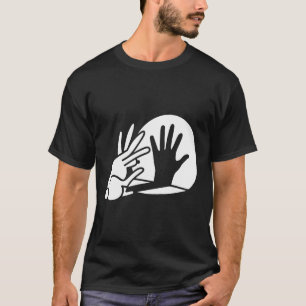 Funny Bunny Hand Shadow Puppet Rabbit Humor T-shirt