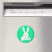 FUNNY BUNNY Happy Easter Eggs Hunt Party Cute Magneet (Insitu (Vaatwasser))