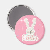 FUNNY BUNNY Happy Easter Eggs Hunt Party Magneet (Voorkant / Achterkant)