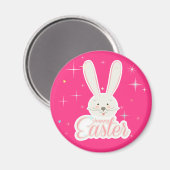 FUNNY BUNNY Happy Easter Eggs Hunt Party Magneet (Voorkant / Achterkant)