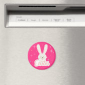 FUNNY BUNNY Happy Easter Eggs Hunt Party Magneet (Insitu (Vaatwasser))