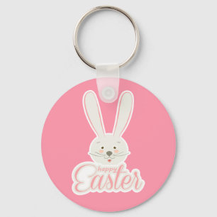 FUNNY BUNNY Happy Easter Eggs Hunt Party Sleutelhanger