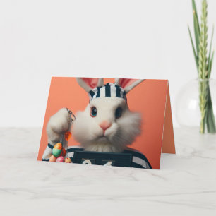 Funny Bunny Happy Pasen Kaart
