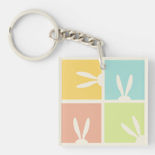 FUNNY BUNNY Hapy Easter Hunt Party Sleutelhanger