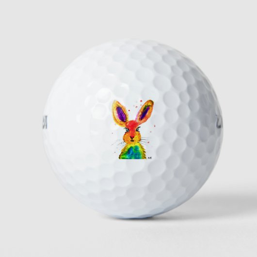 Funny bunny konbit golfballen (Voorkant)