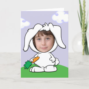 Funny Bunny Konijn Foto Gezicht Sjabloon