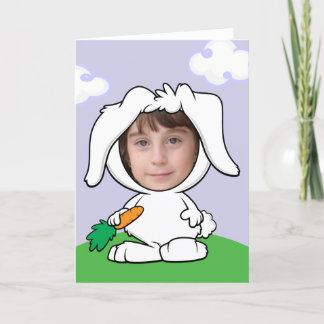 Funny Bunny Konijn Foto Gezicht Sjabloon