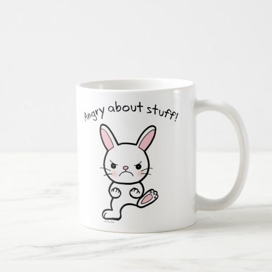 Funny Bunny Mok Angry Cute bunny Rabbit mok (Rechts)