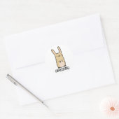 Funny Bunny Rabbit Pun, bestand tegen oeverbestend Ronde Sticker (Envelop)