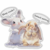 Funny Bunny Sticker – Sleep Mode vs Default (Devant)