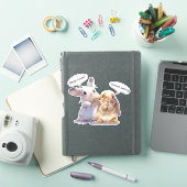 Funny Bunny Sticker – Sleep Mode vs Default (Couverture iPad)