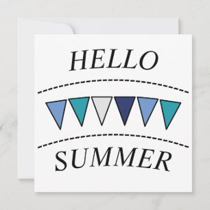 Funny Bunting Hallo Summer