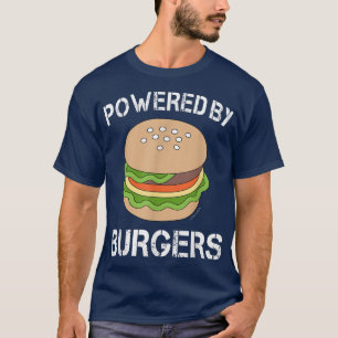 Funny Burger aangedreven door Burger T-shirt