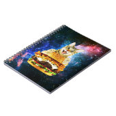 Funny burger cat space notitieboek (Linkerzijde)