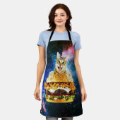 Funny burger cat space schort (Gedragen)