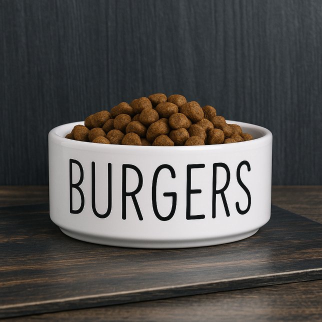 Funny Burgers Dog Voerbakje (Funny Burgers Dog Bowl
)