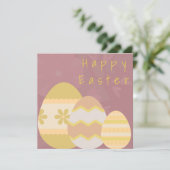 Funny Burgundy Abstract Eggs - aangepaste tekst (Staand voorkant)