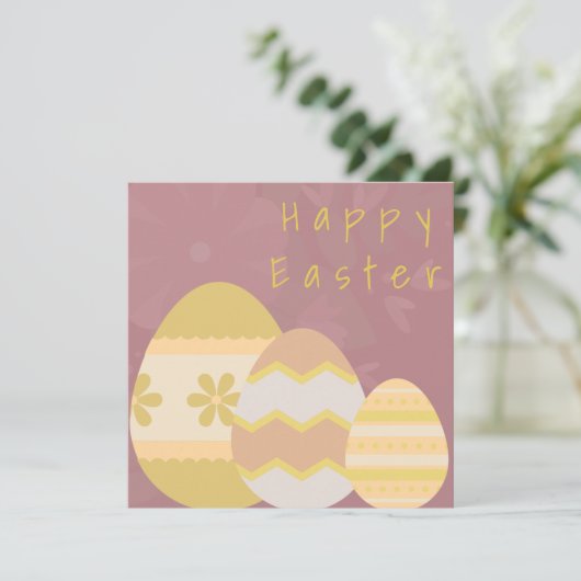 Funny Burgundy Abstract Eggs - aangepaste tekst (Staand voorkant)