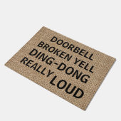 Funny Burlap Doormat Deurmat (Schuin)