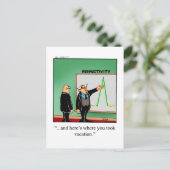 Funny Business Humor Briefkaart (Staand voorkant)