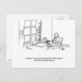 Funny Business Humor Briefkaart (Voorkant / Achterkant)