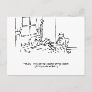 Funny Business Humor Briefkaart
