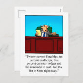 Funny Business Humor Kerstmis Briefkaart (Voorkant / Achterkant)