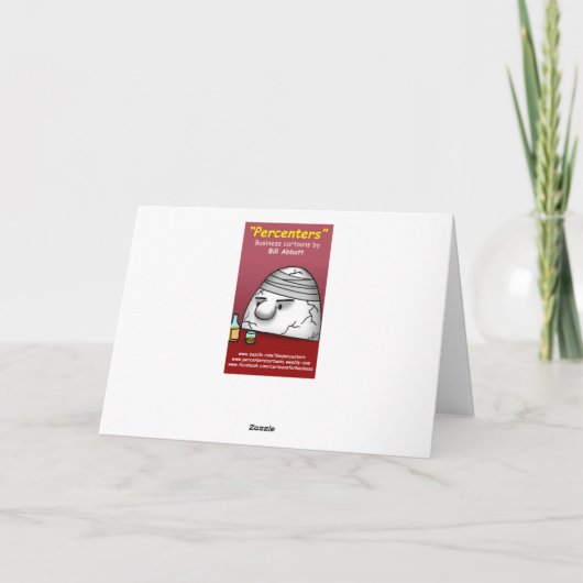 Funny Business Humor Wenskaart Kaart (Achterkant)