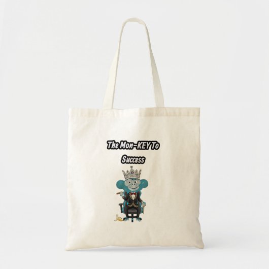 Funny Business Monkey Pun Tote Bag (Voorkant)