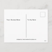 Funny Business Moving Notice Modèle de carte posta (Dos)