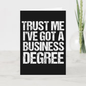 Funny Business School Afstuderen Aangepast Afstude Kaart (Voorkant)