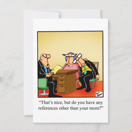 Funny Business School Graduation Invitations Kaart (Voorkant)